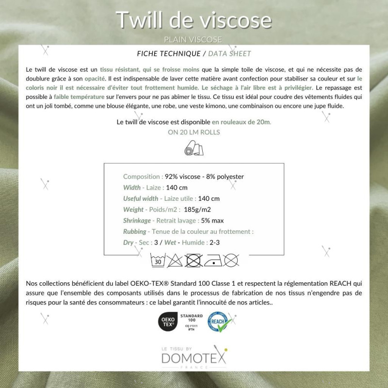 Twill de Viscose Paprika