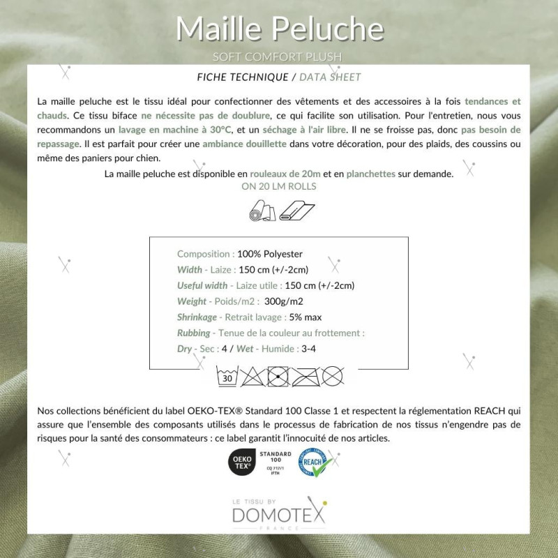 Maille Peluche Pierre Bleue