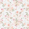 Coton Imprimé PRETTY2 Blanc / Rose