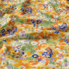 Printed Viscose SILENE Ecru / Orange