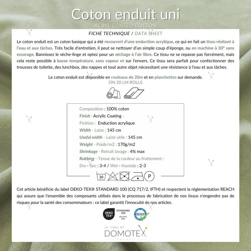 Coton Enduit Avoine