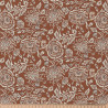 Coton Imprimé MEHAR Marron / Ecru