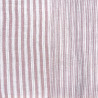 Double gaze Tissé Teint STRIPES Vieux Rose / Blanc Casse