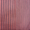 Double gaze Tissé Teint STRIPES Charbon / Toffee