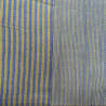 Double gaze Tissé Teint STRIPES Bronze / Cobalt