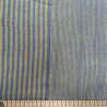 Double gaze Tissé Teint STRIPES Bronze / Cobalt