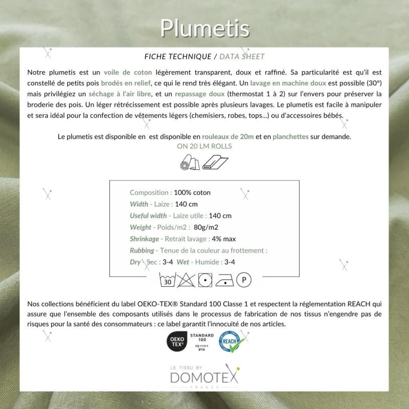 - PLUMETIS UNI BLANC 140