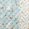 Quilted Cotton ZAMZAM / ENIDE Green / White