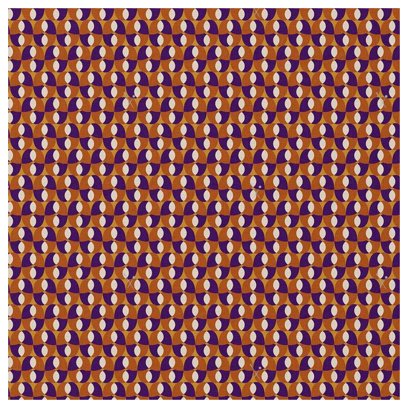 DOM - PLA 10M COTON BOHAZIA CARAMEL/VIOLET 3B D1 150