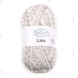 -Pelote 150Grs 80% acryl, 20% Laine(idem qte TAIGA)-401 GRIS CLAIR ECRU