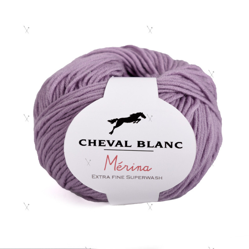 -Pelote 50Grs 100% pure laine extra-fine superwash-MAUVE