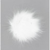 Pompon 100% Polyester Blanc