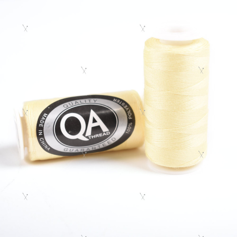 Fil A Coudre Q.A. 100% Polyester 40/2 Bobines 500M. - Paille