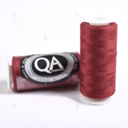 Fil A Coudre Q.A. 100% Polyester 40/2 Bobines 500M. - Bordeaux